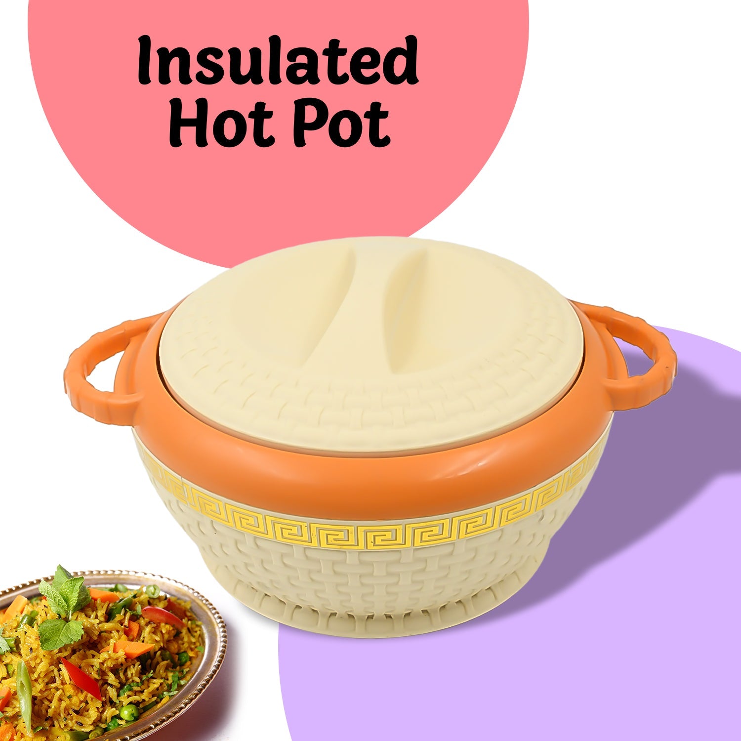 Insulated Hot Pot With Inner Stainless Steel Serving Casserole with Lid Insulated Hot Pot With Inner Stainless Steel Serving Casserole with Lid